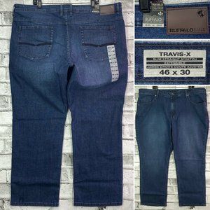 NWT Buffalo TRAVIS-X 46 x 30 Slim Straight Jeans